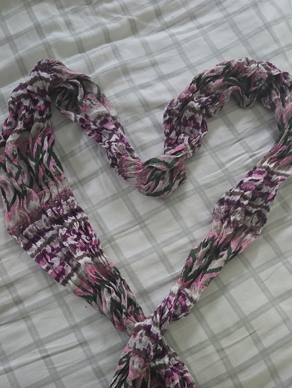 Magid Pink & Purple Patterned Women's Scarf